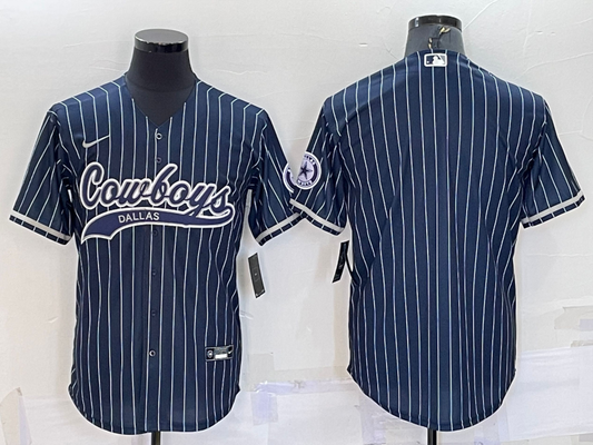 Men's Dallas Cowboys Navy Game Blank Jerseys