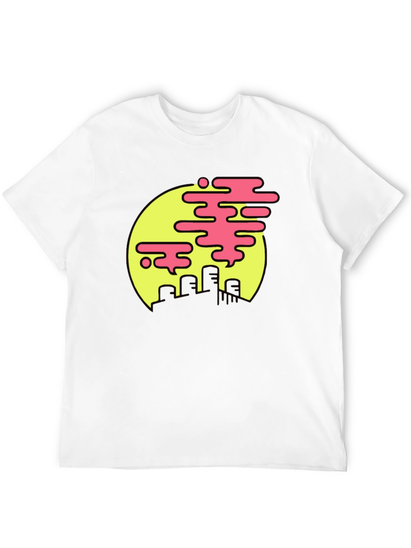 Cool Graphic Tee - Pollution Art Design