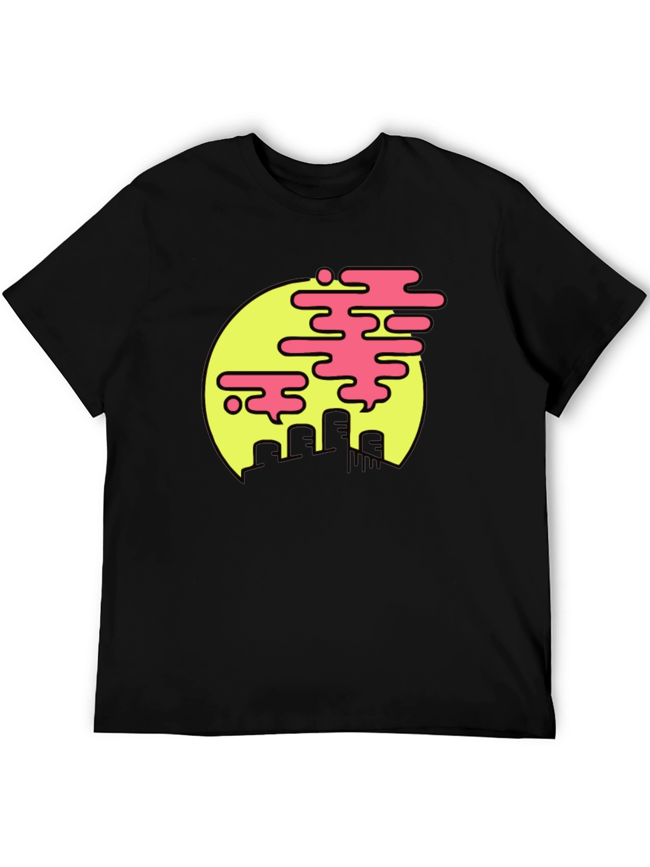 Cool Graphic Tee - Pollution Art Design