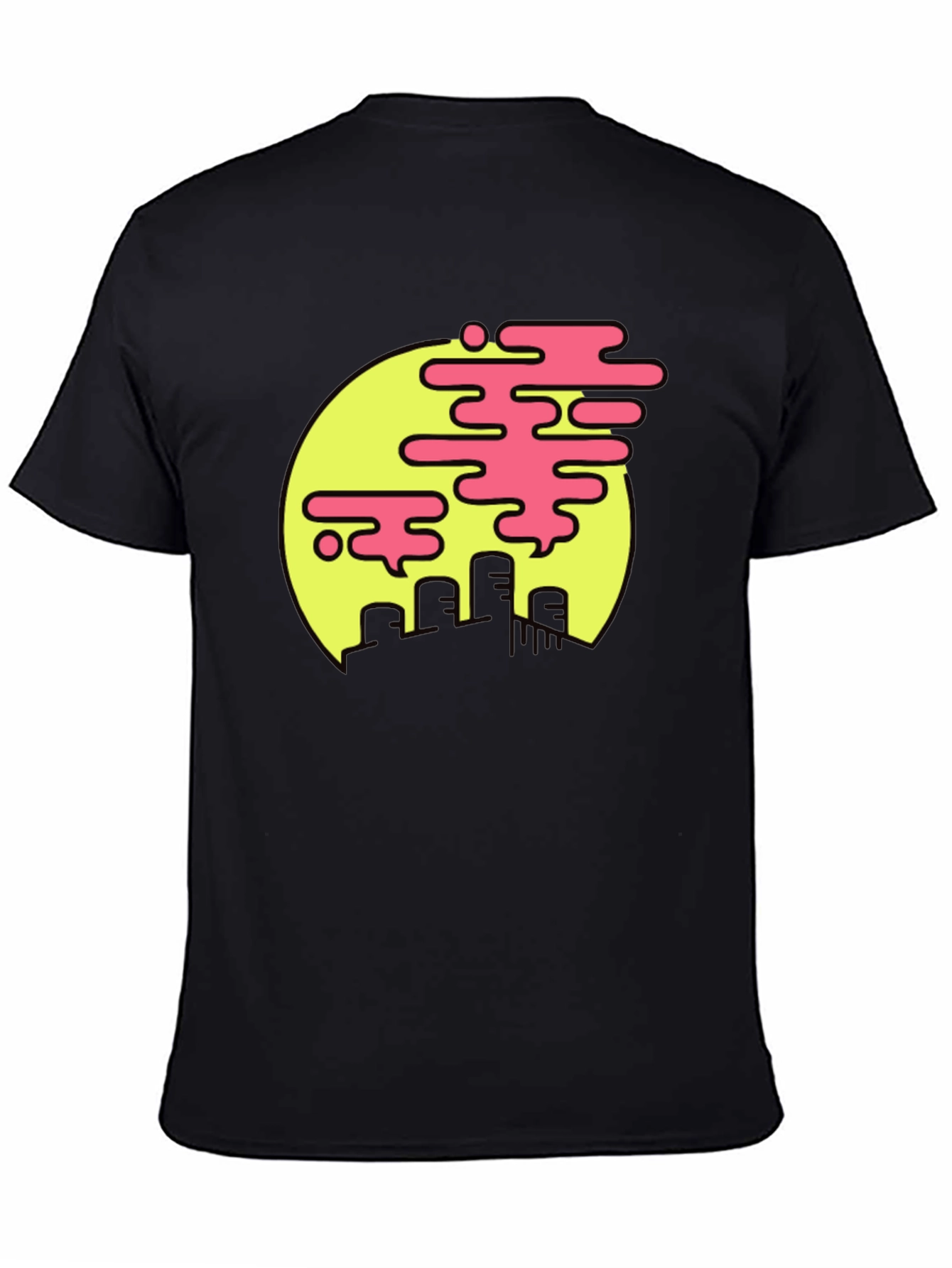 Cool Graphic Tee - Pollution Art Design