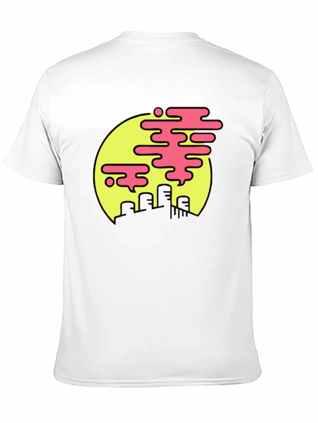 Cool Graphic Tee - Pollution Art Design