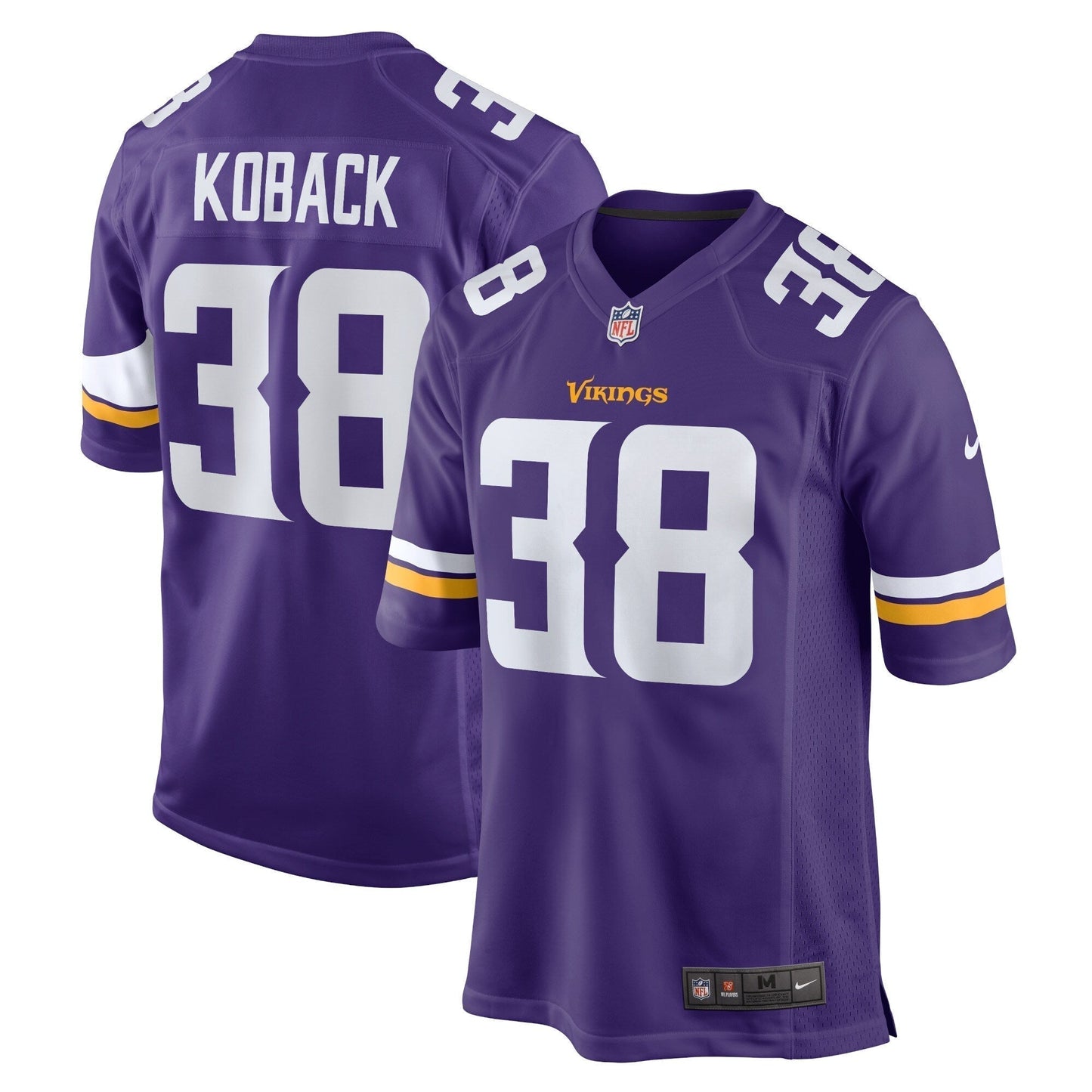 Bryant Koback Minnesota Vikings Nike Home Game   Jersey - Purple