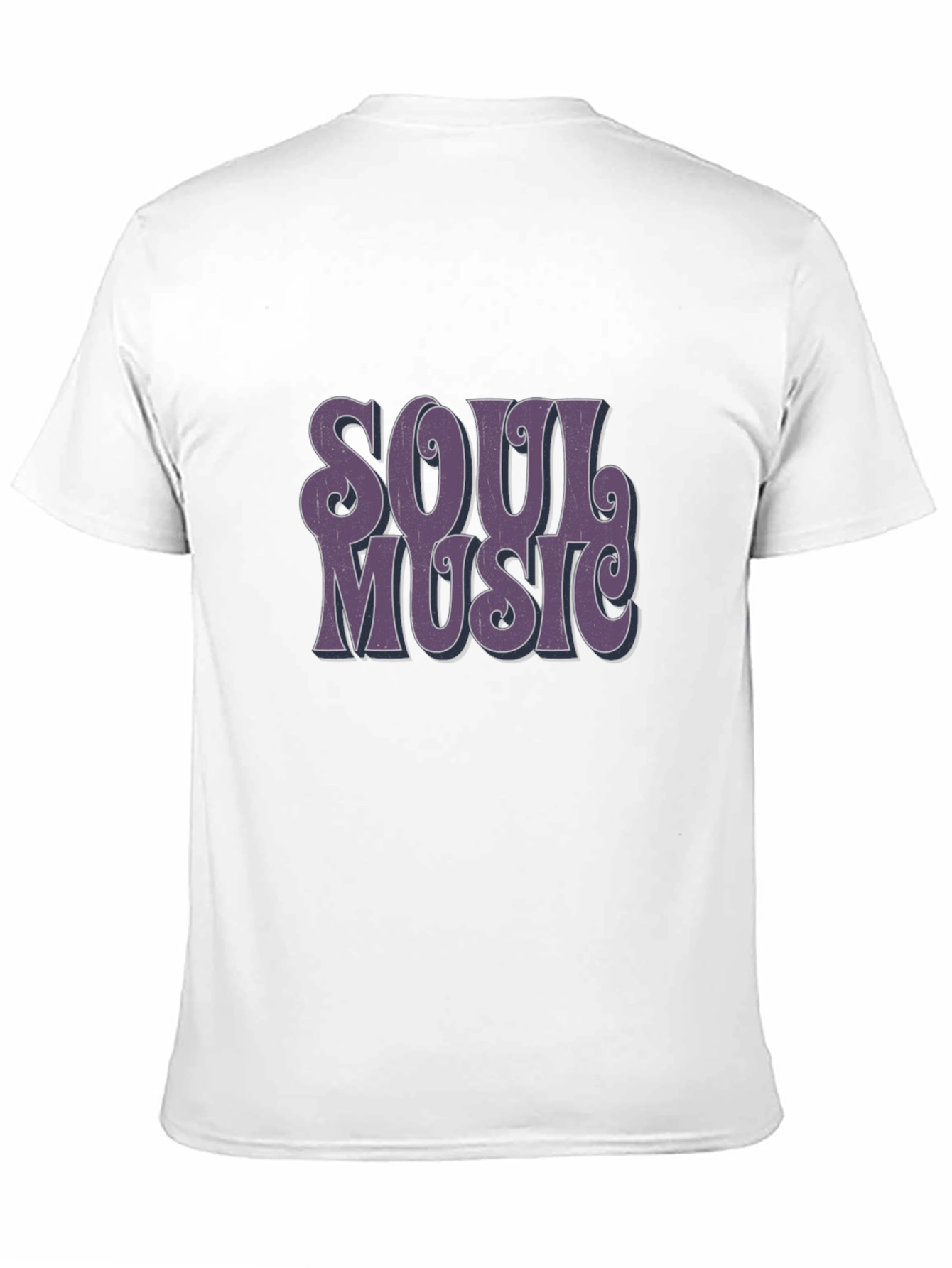 Retro Soul Music Graphic Tee - Black Casual T-Shirt