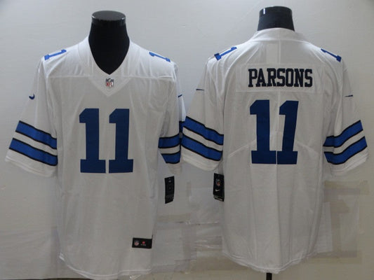 Men's Dallas Cowboys Micah Parsons #11 White Custom1 Game Jerseys