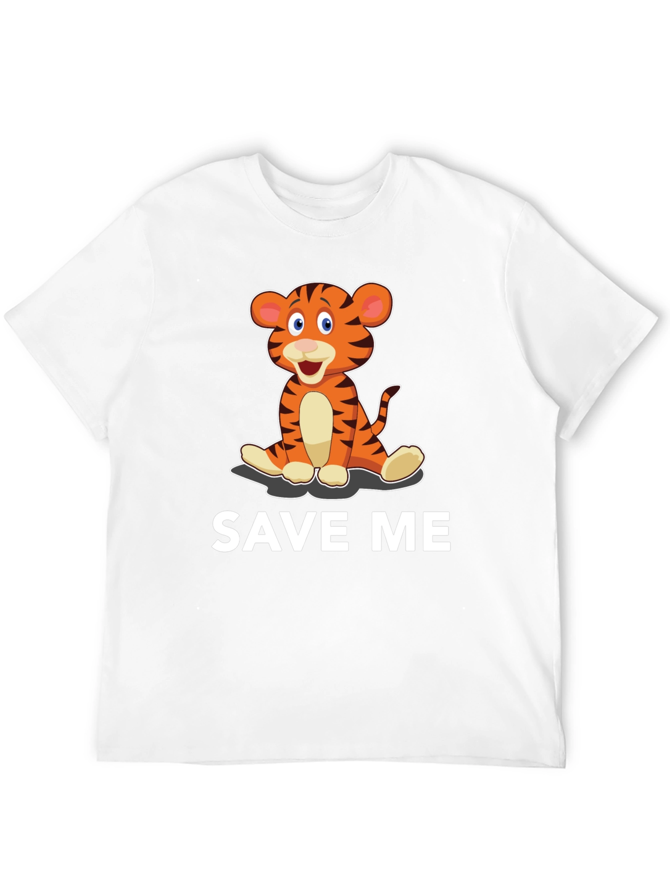 Save Me Tiger Graphic Tee - Conservation Awareness
