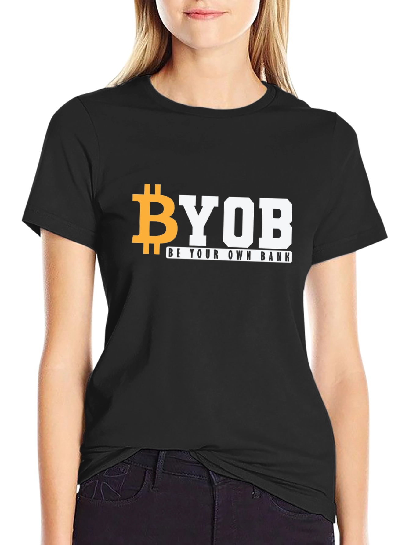 BYOB Bitcoin Black T-Shirt - Be Your Own Bank