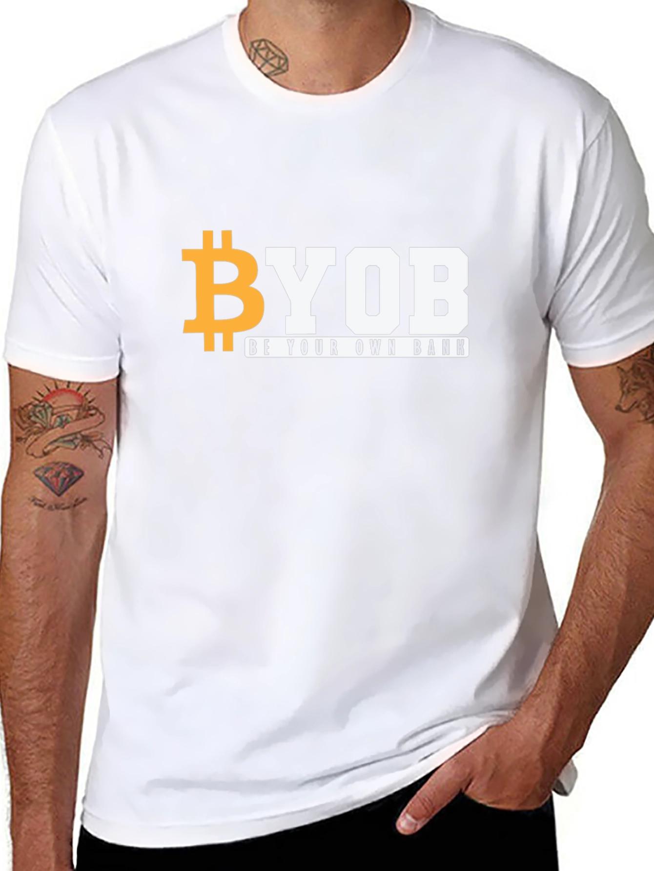BYOB Bitcoin Black T-Shirt - Be Your Own Bank