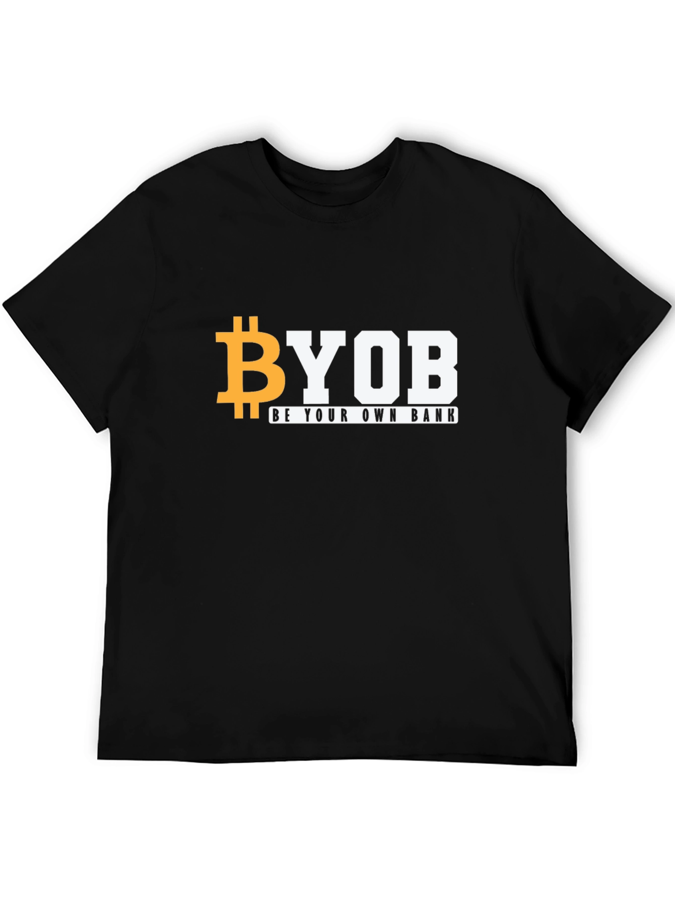 BYOB Bitcoin Black T-Shirt - Be Your Own Bank