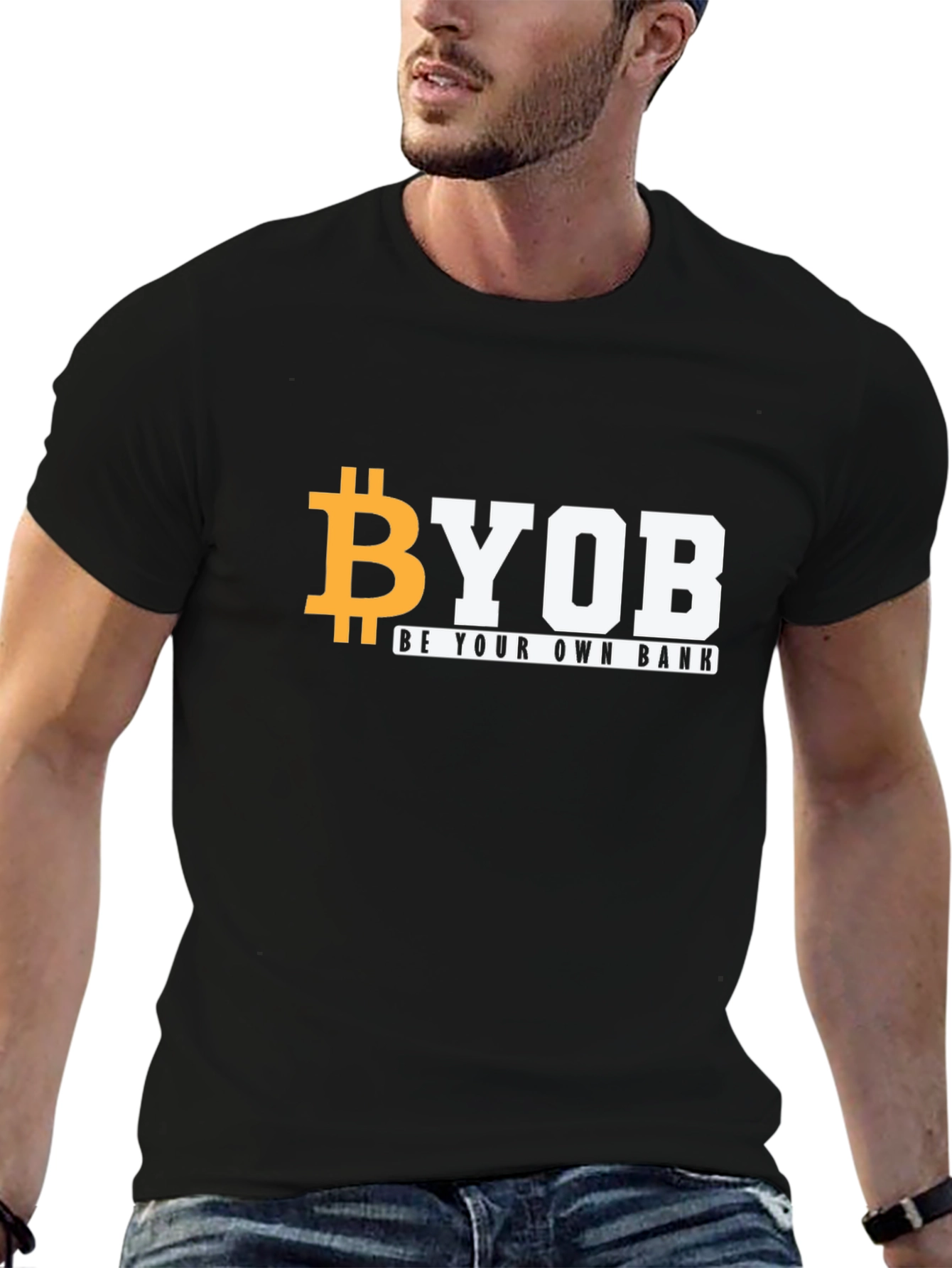 BYOB Bitcoin Black T-Shirt - Be Your Own Bank