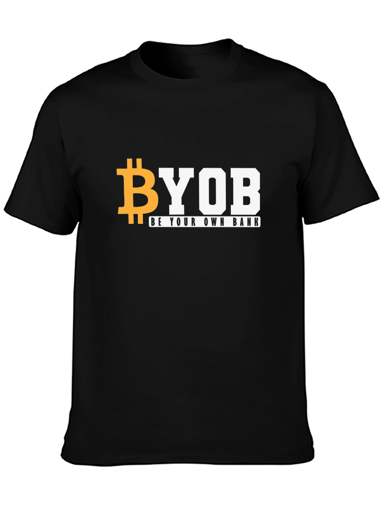 BYOB Bitcoin Black T-Shirt - Be Your Own Bank