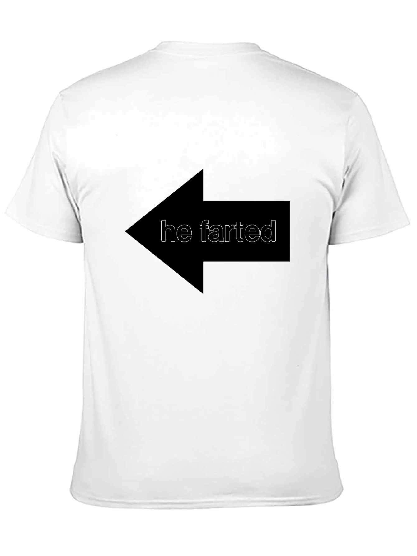 Humorous He Farted Arrow T-Shirt