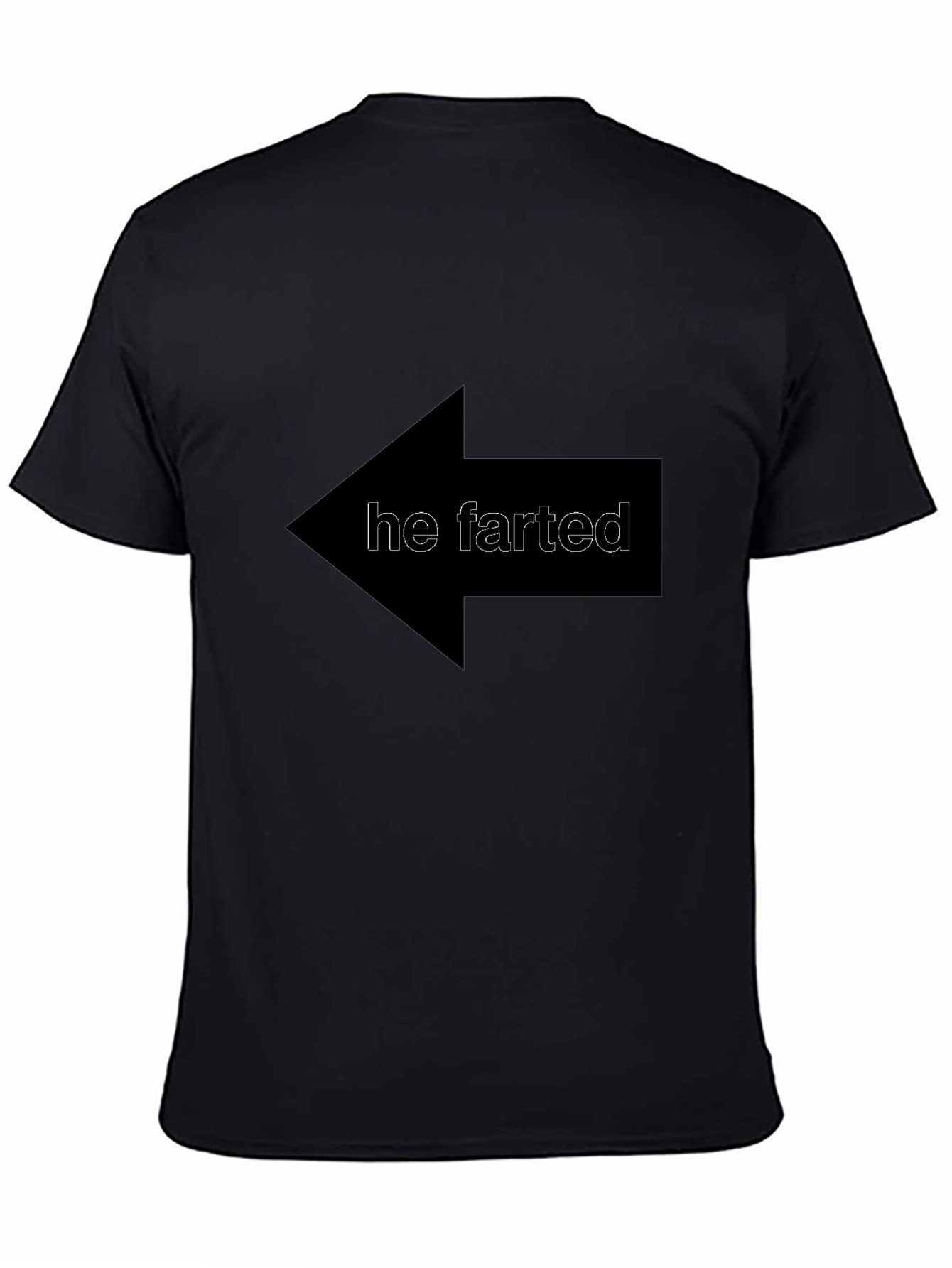 Humorous He Farted Arrow T-Shirt