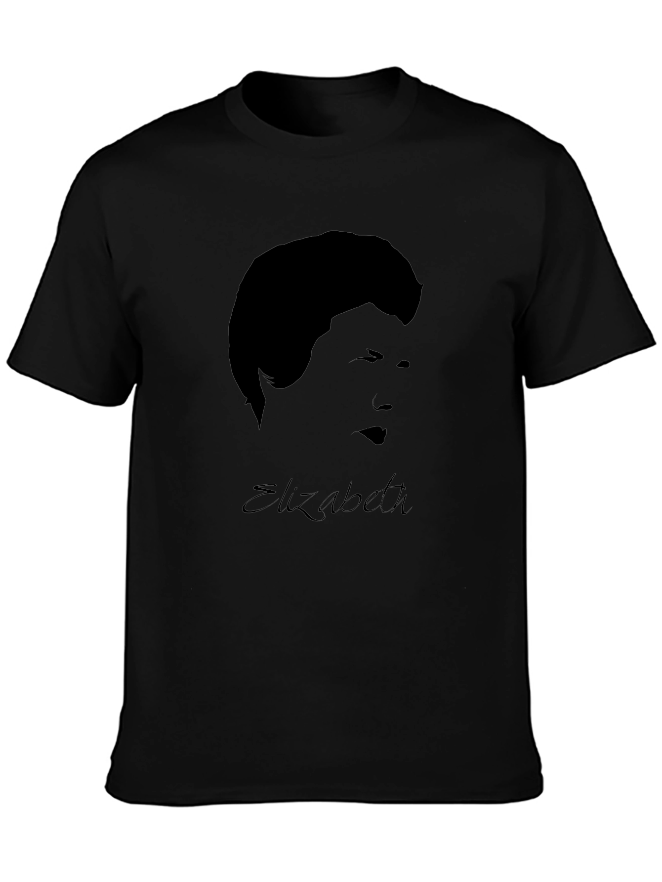 Elizabeth Graphic Black T-Shirt