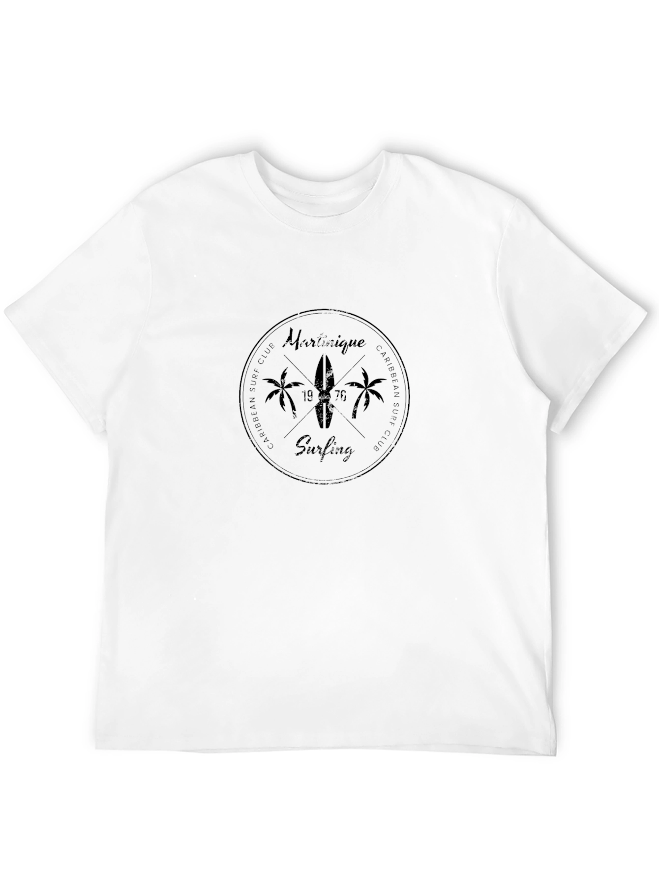 Martinique Surfing Club Black T-Shirt