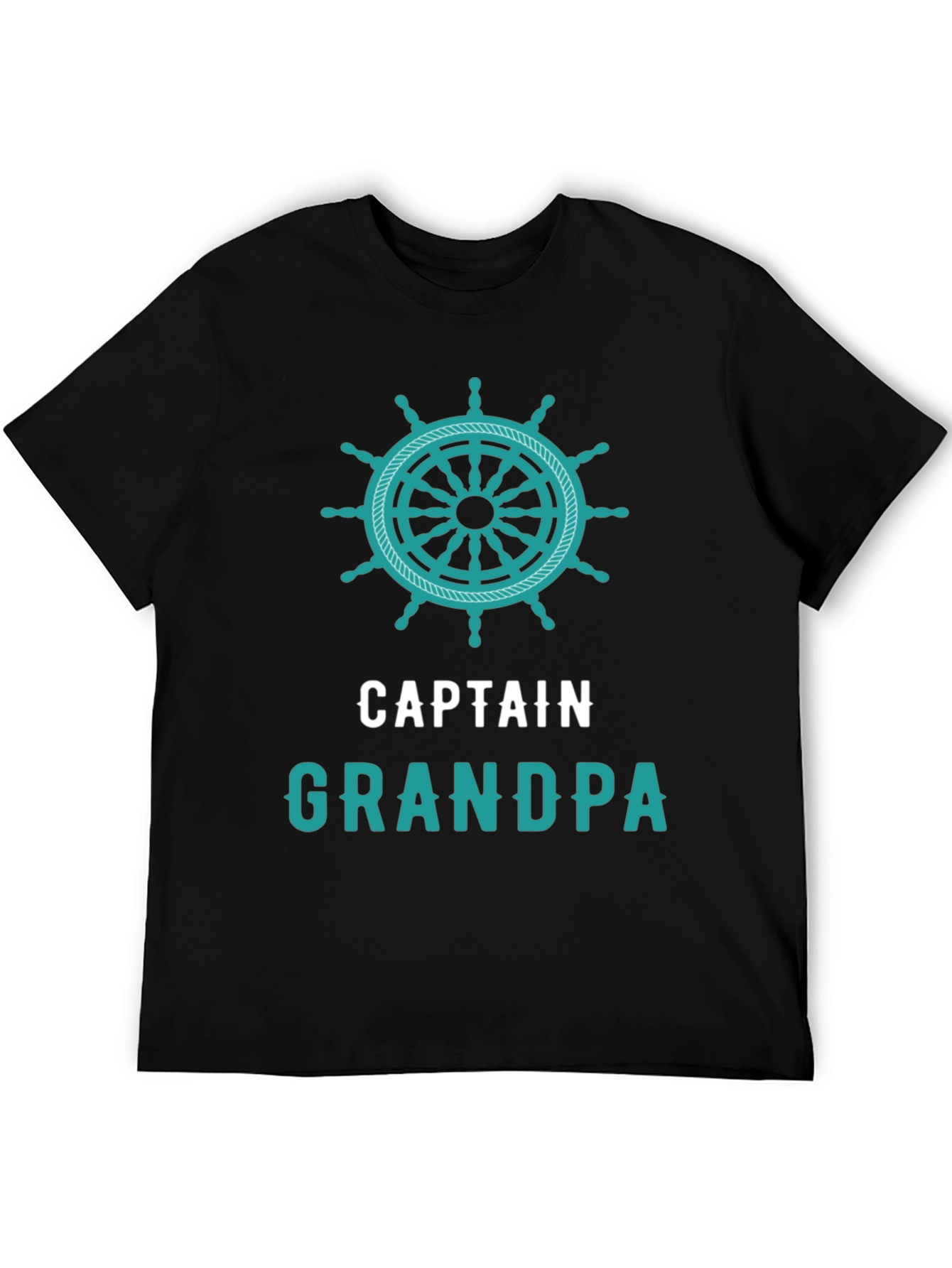 Captain Grandpa T-Shirt - Nautical Theme