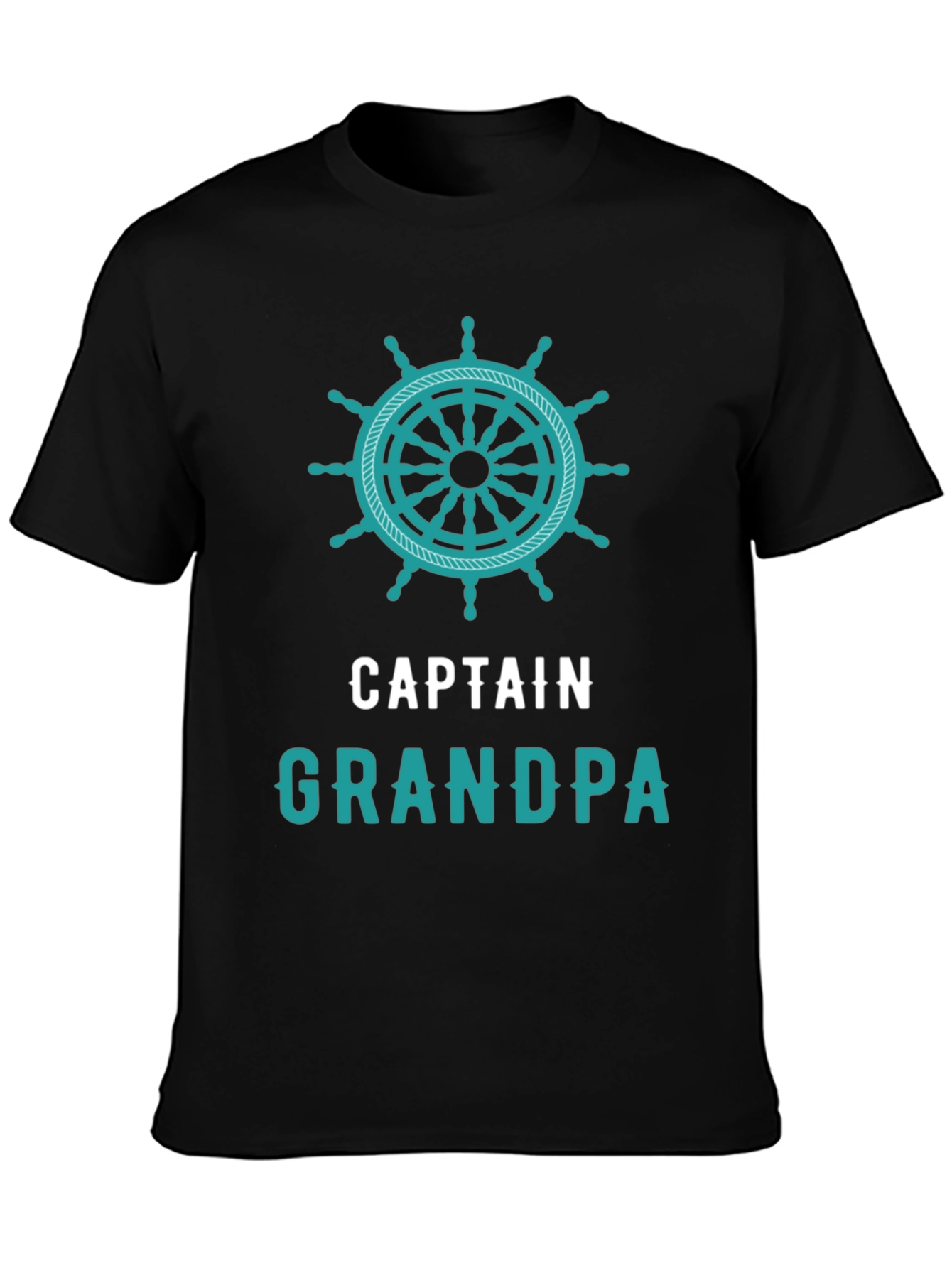 Captain Grandpa T-Shirt - Nautical Theme
