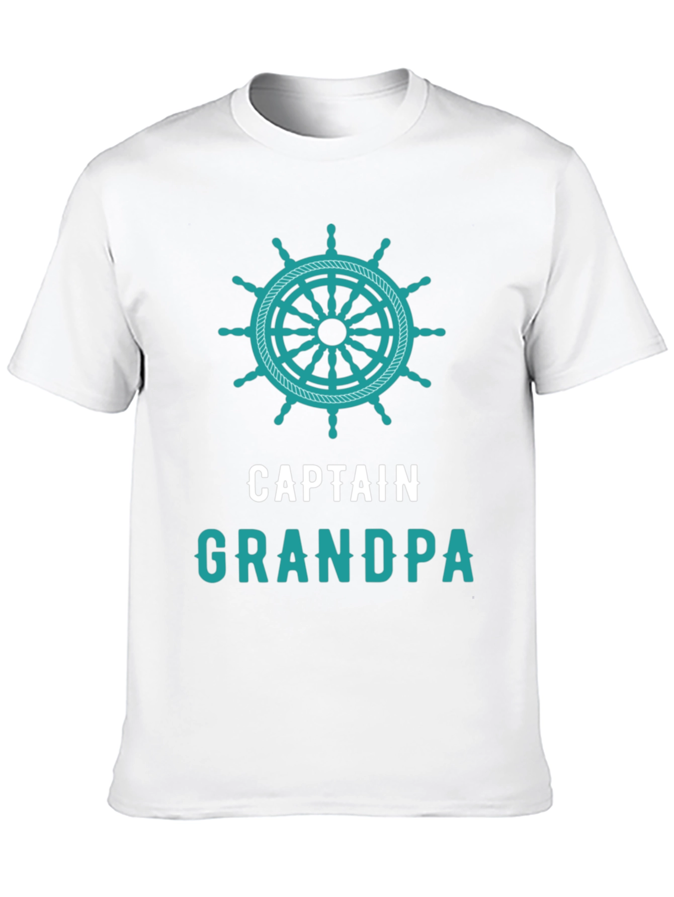 Captain Grandpa T-Shirt - Nautical Theme