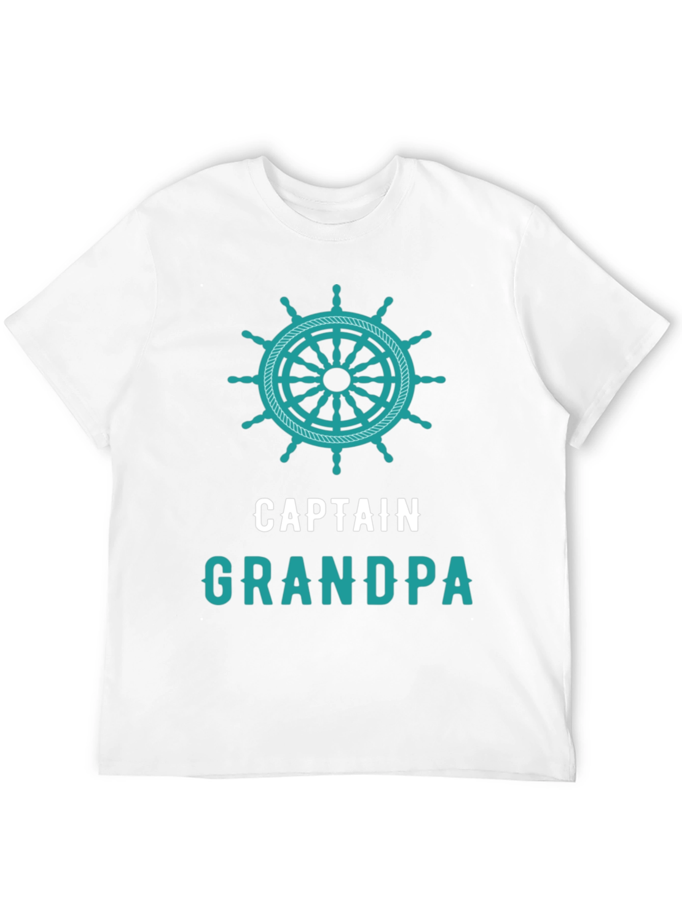 Captain Grandpa T-Shirt - Nautical Theme