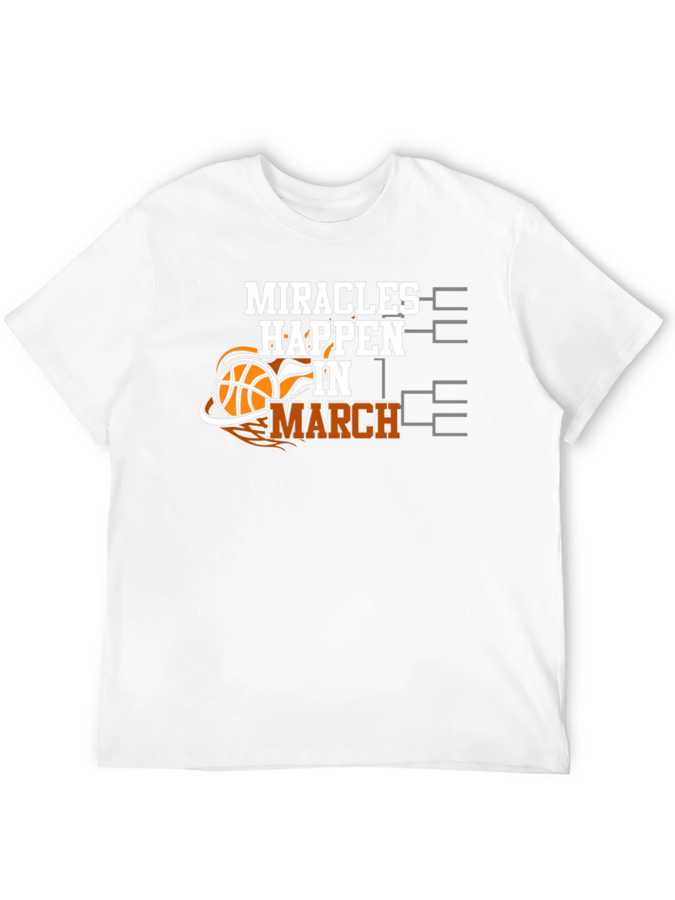 Miracles Happen in March Basketball T-Shirt