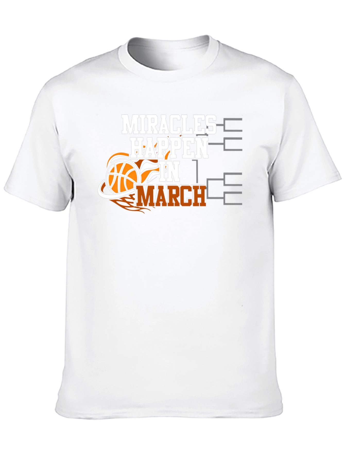 Miracles Happen in March Basketball T-Shirt
