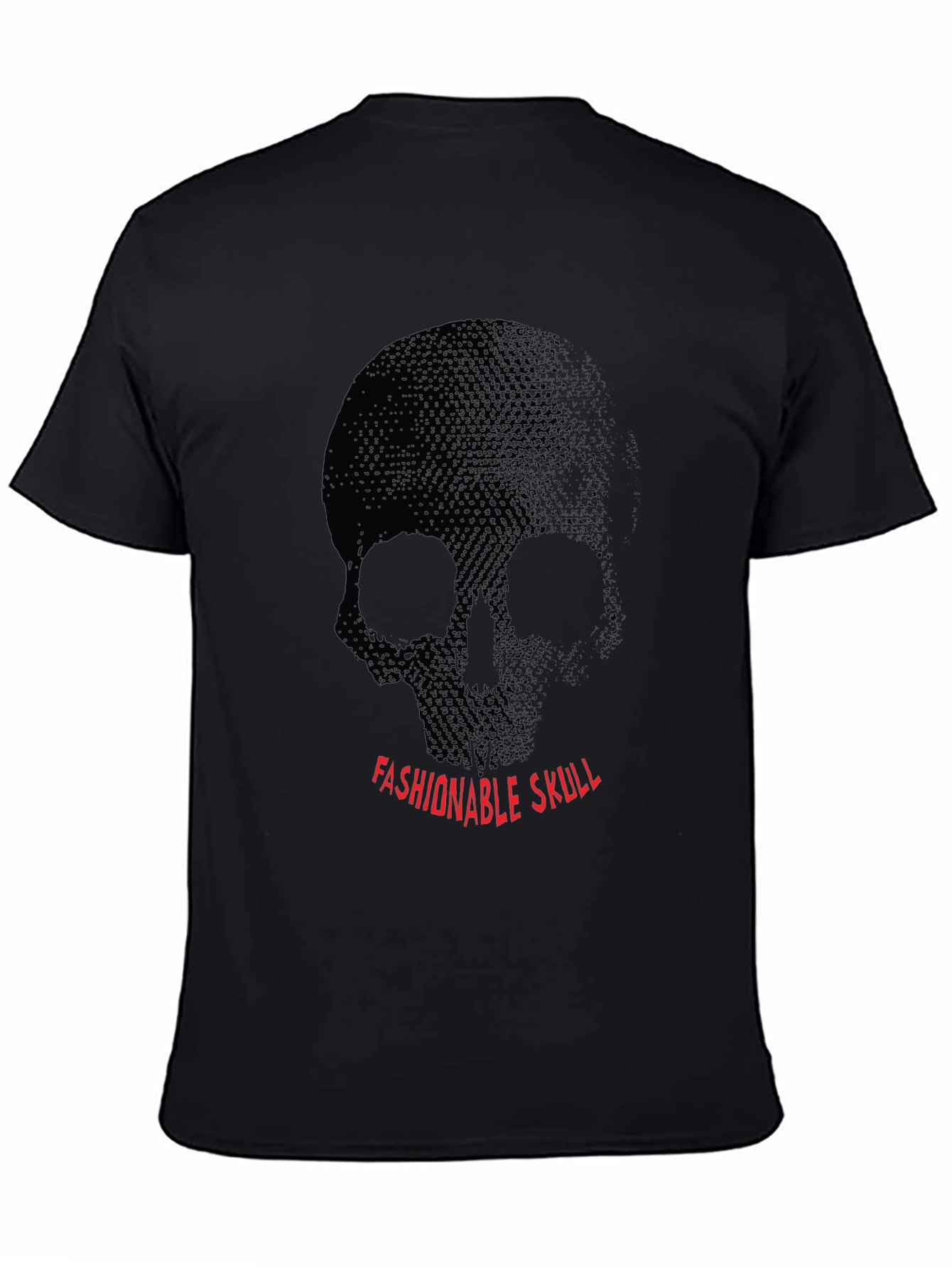Fashionable Skull Graphic Black T-Shirt