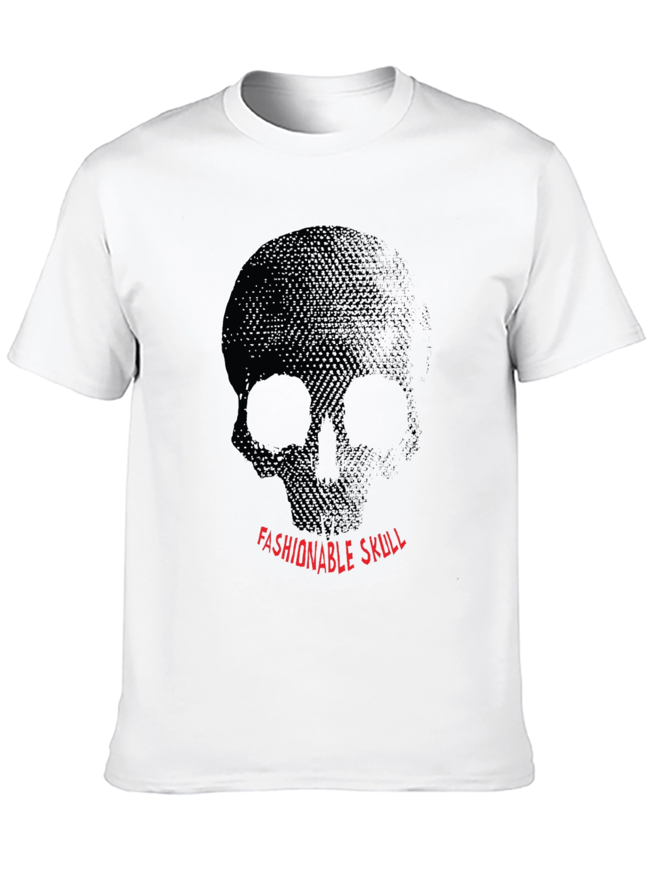 Fashionable Skull Graphic Black T-Shirt