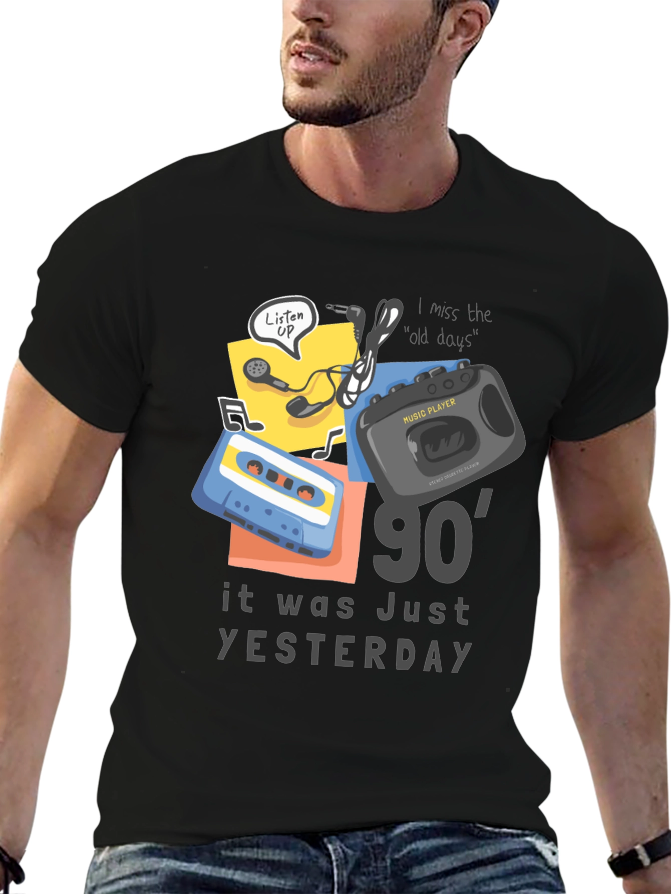 90s Throwback Graphic Tee - Music Nostalgia
