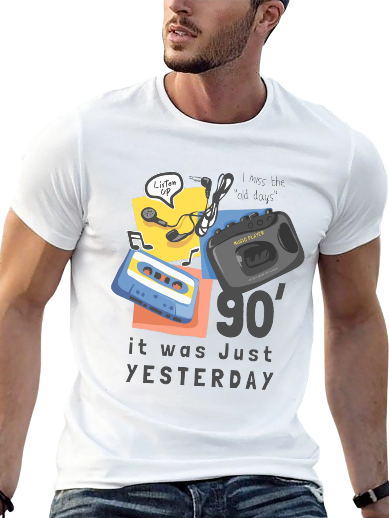 90s Throwback Graphic Tee - Music Nostalgia