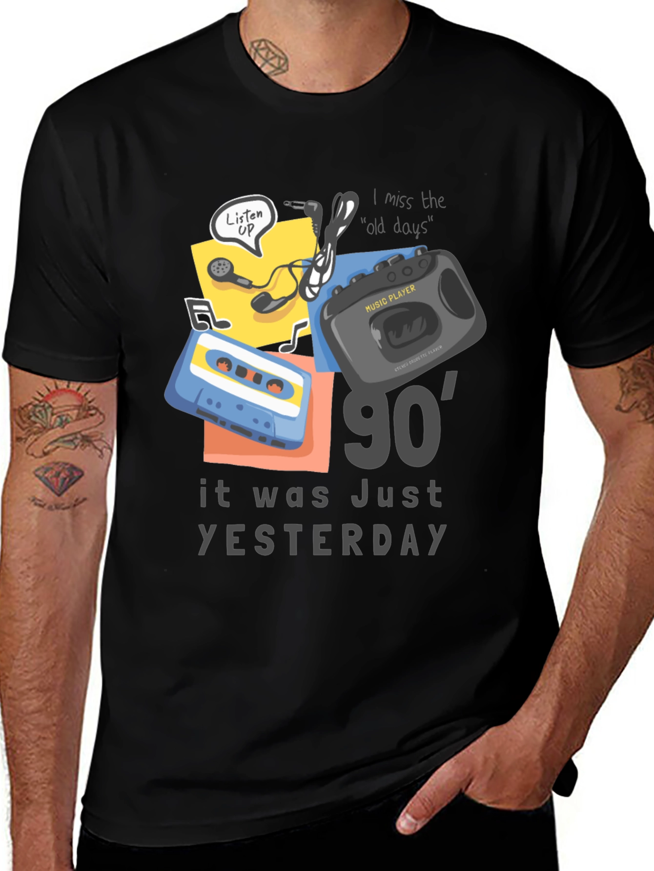 90s Throwback Graphic Tee - Music Nostalgia