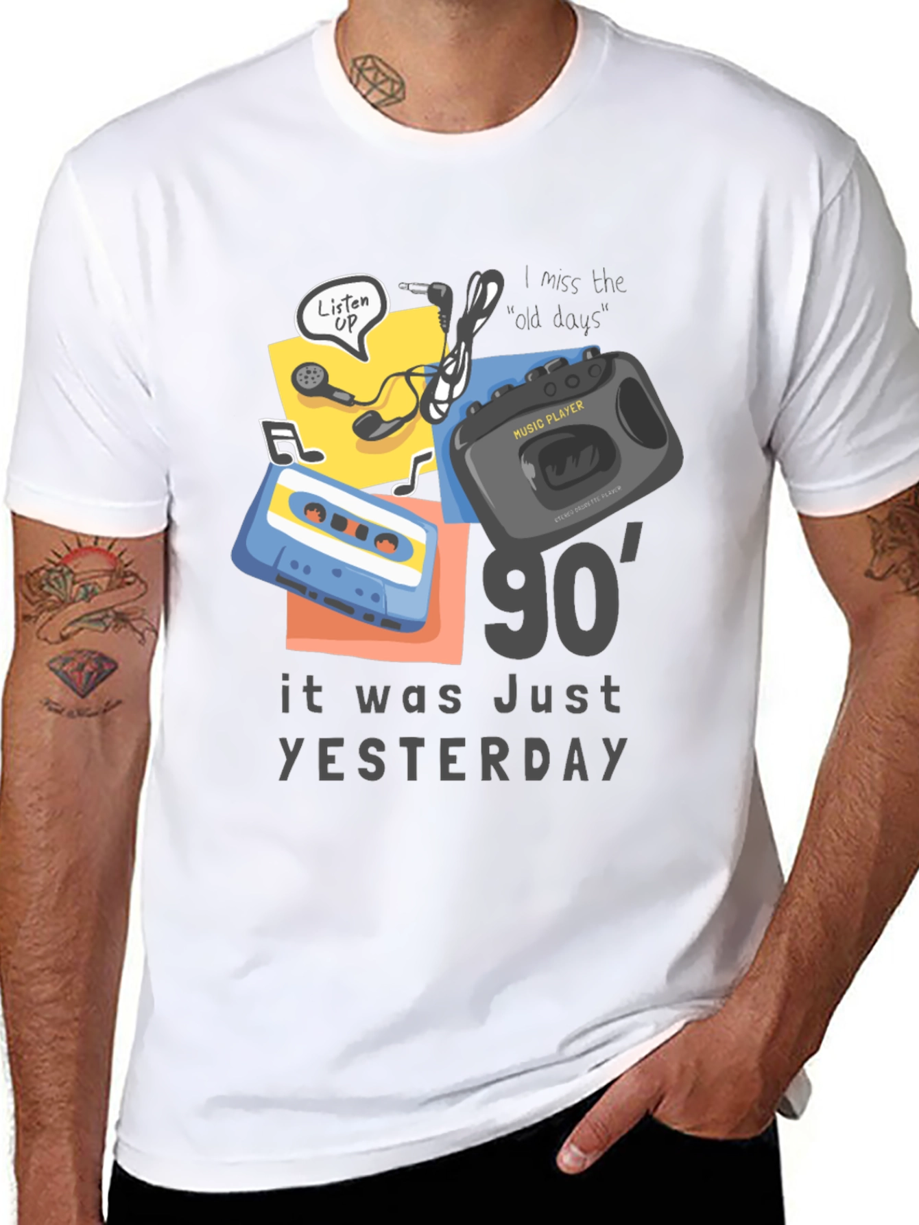 90s Throwback Graphic Tee - Music Nostalgia