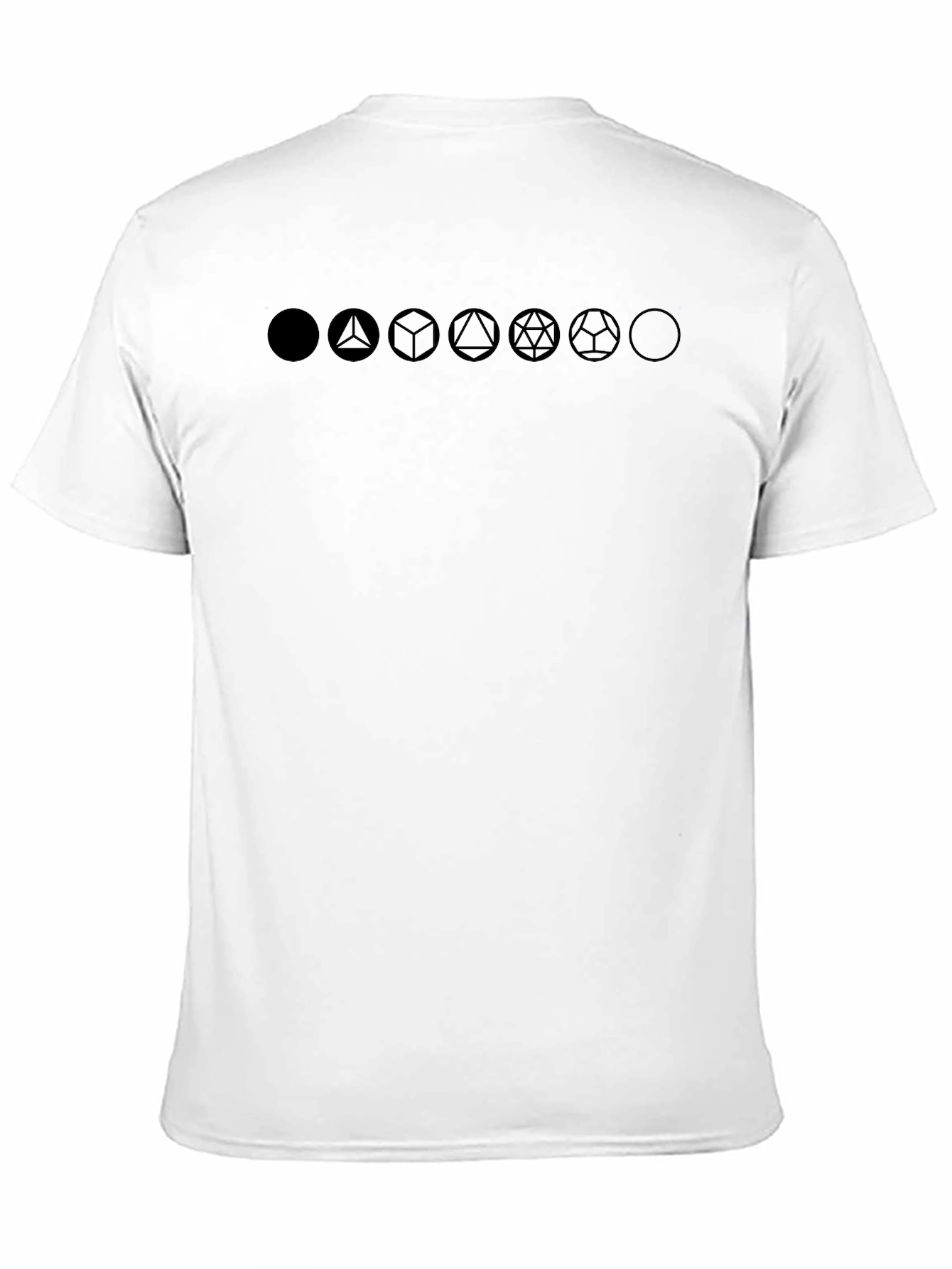 Geometric Platonic Solids Graphic T-Shirt