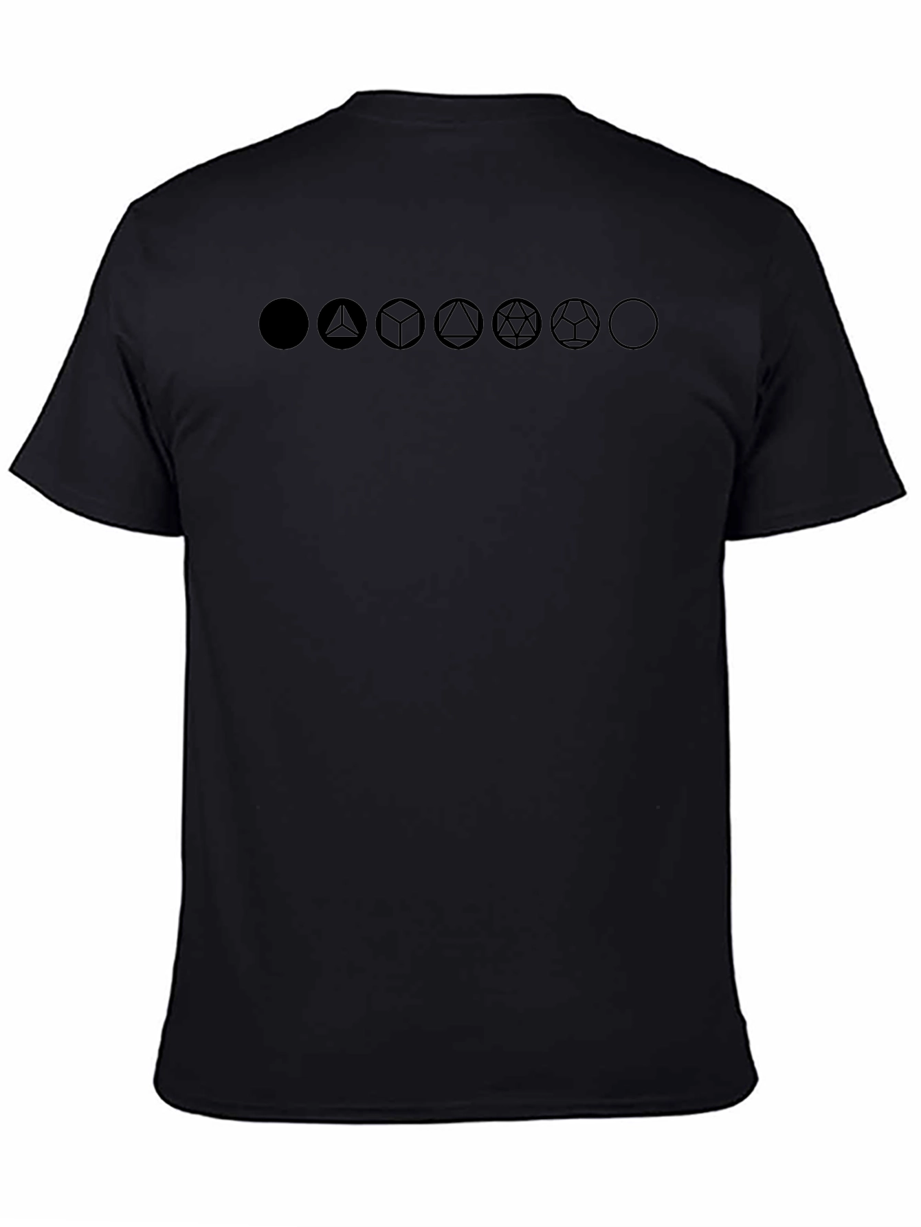 Geometric Platonic Solids Graphic T-Shirt
