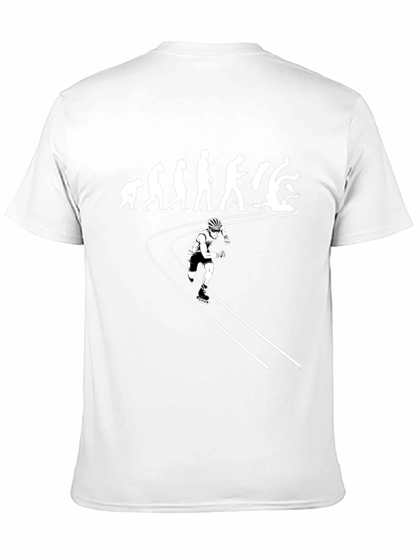 Evolution of Inline Skating Black T-Shirt