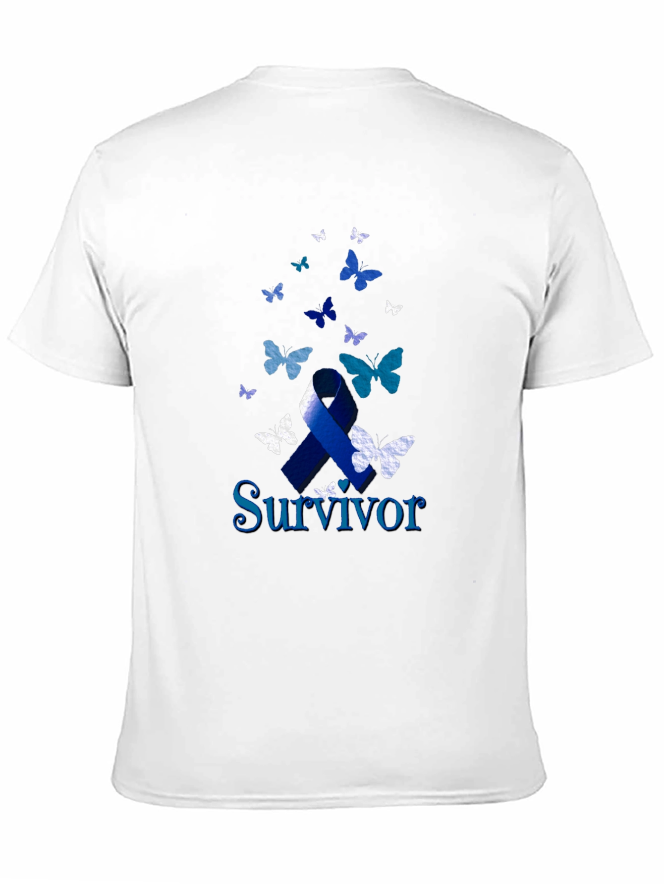 Survivor Ribbon Butterfly T-Shirt