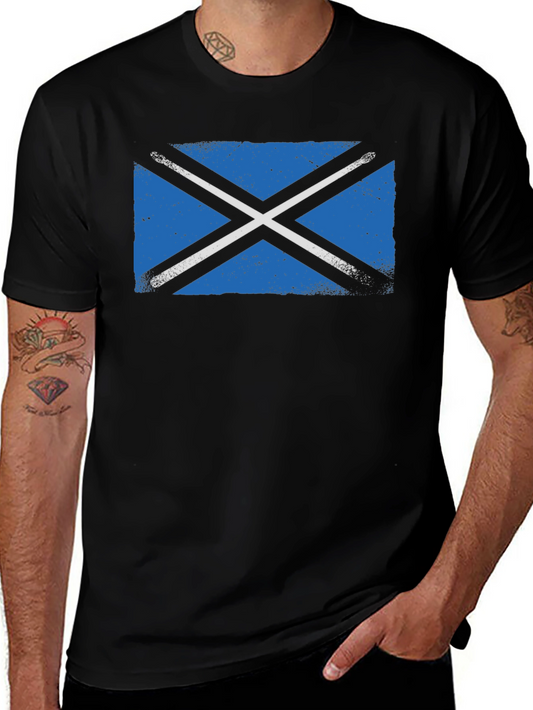 Scottish Flag Black T-Shirt