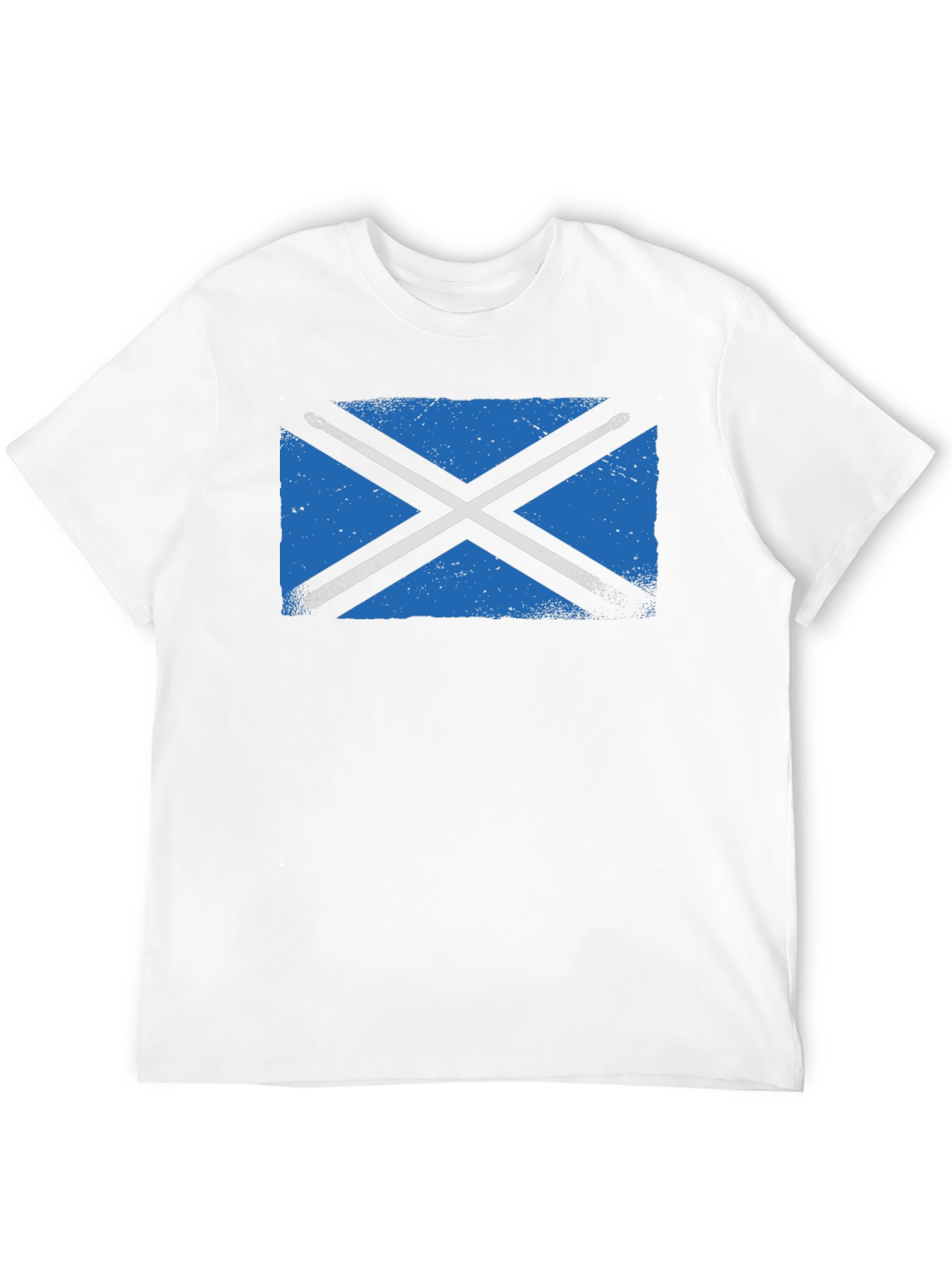 Scottish Flag Black T-Shirt
