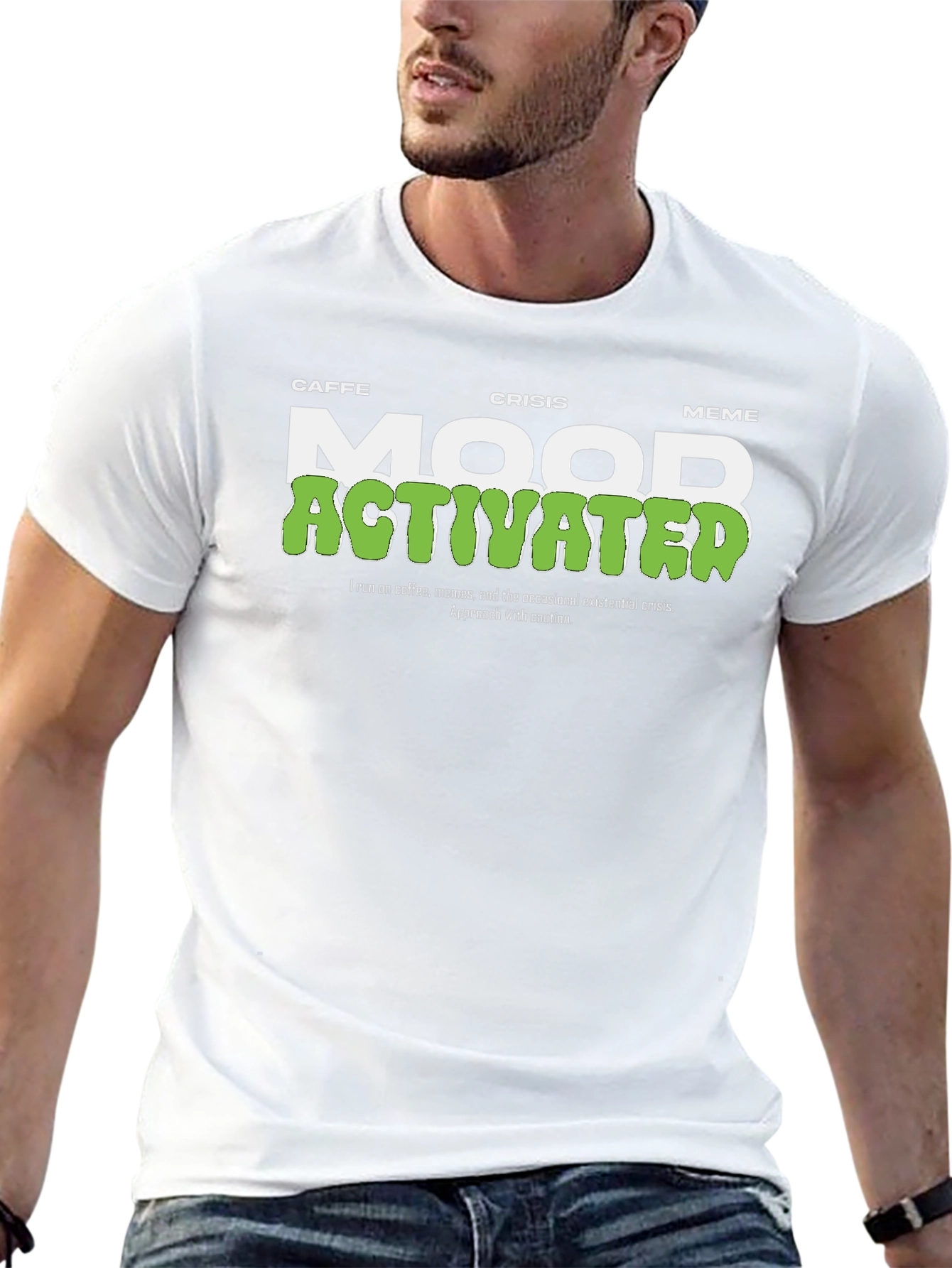 Mood Activated T-Shirt - Coffee Meme Crisis