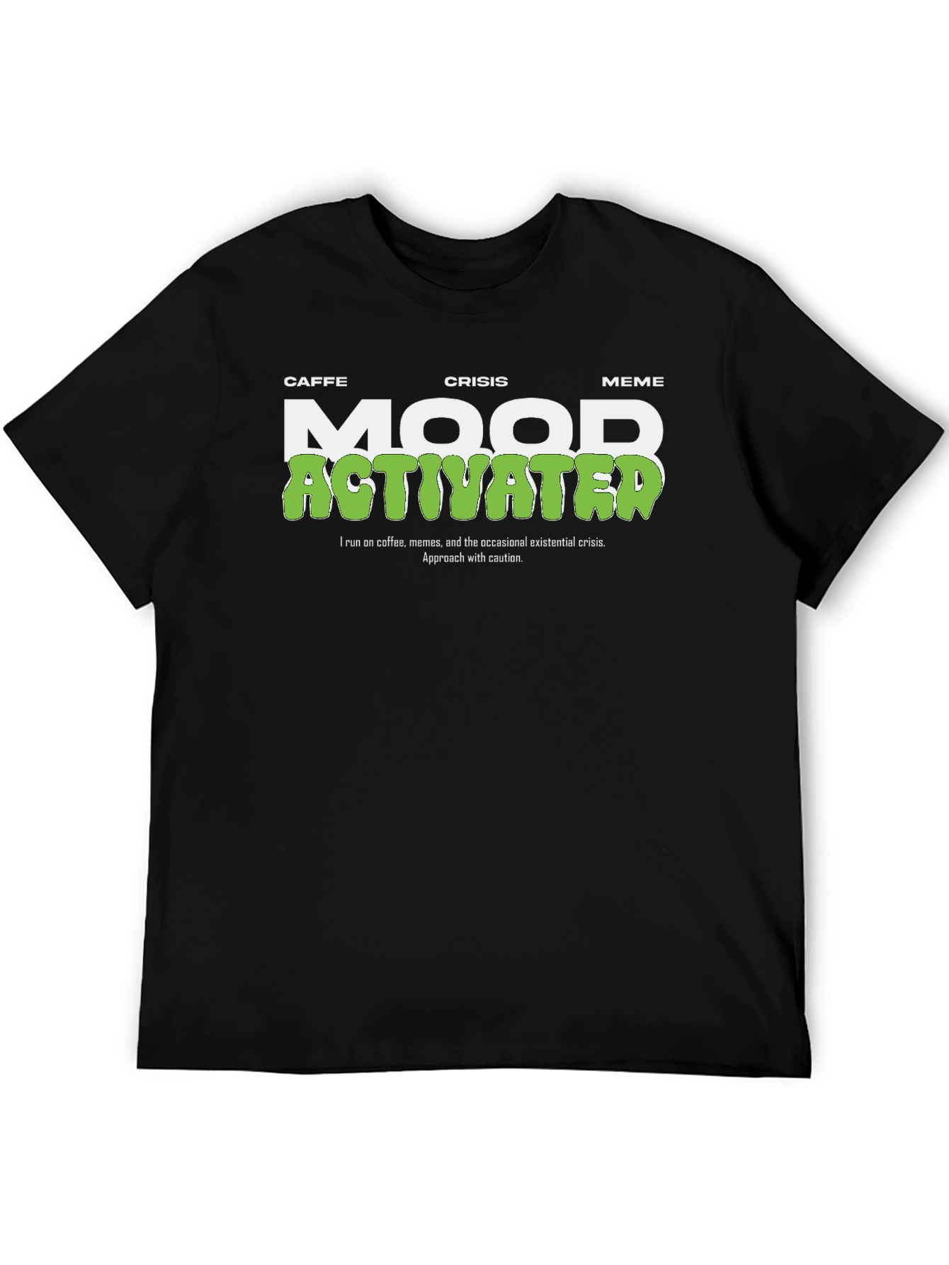Mood Activated T-Shirt - Coffee Meme Crisis