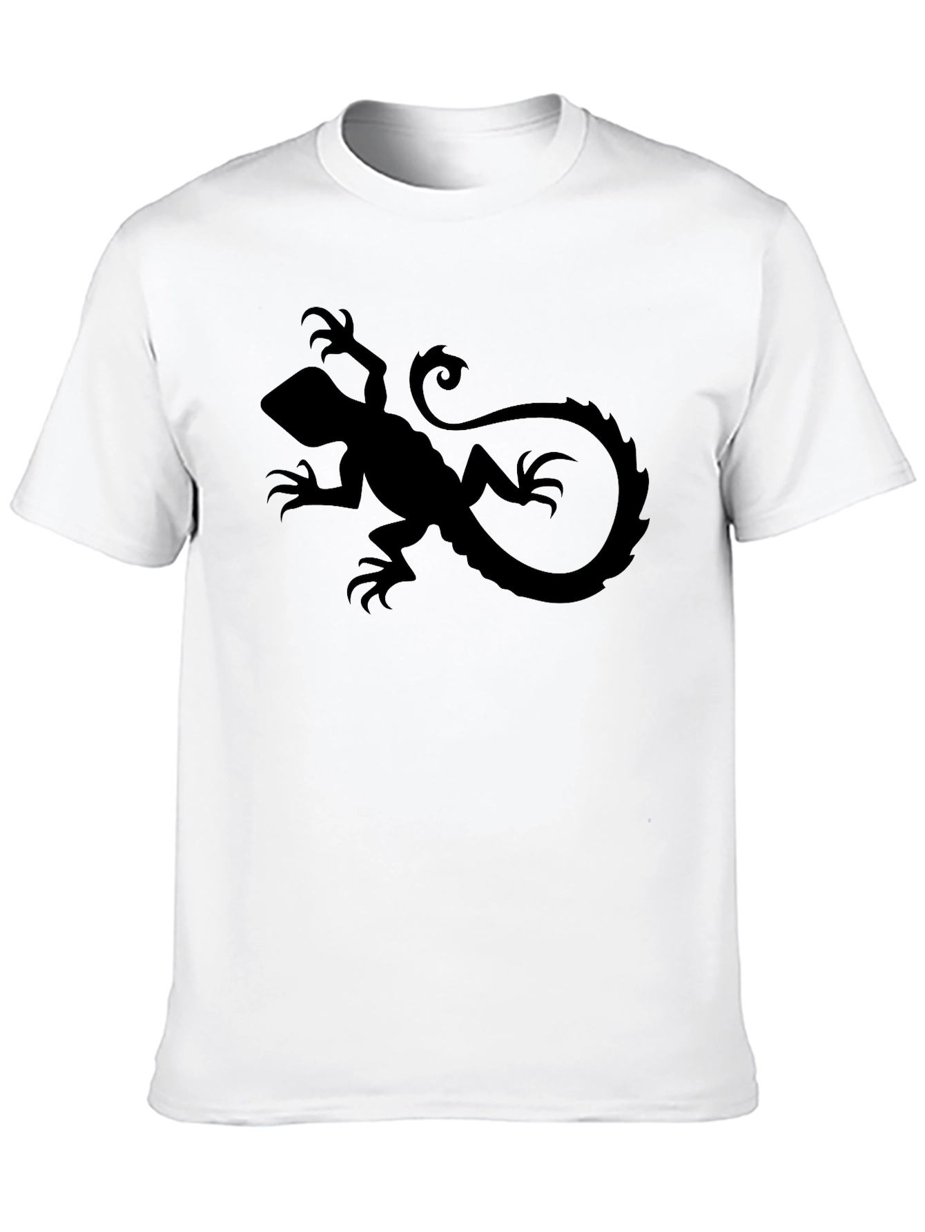 Black Lizard Graphic Tee - Cool Reptile Design