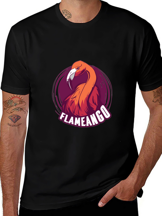 Flameango Graphic Tee - Cool Bird Design