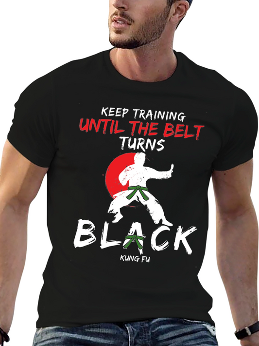 Kung Fu Training Black Belt T-Shirt