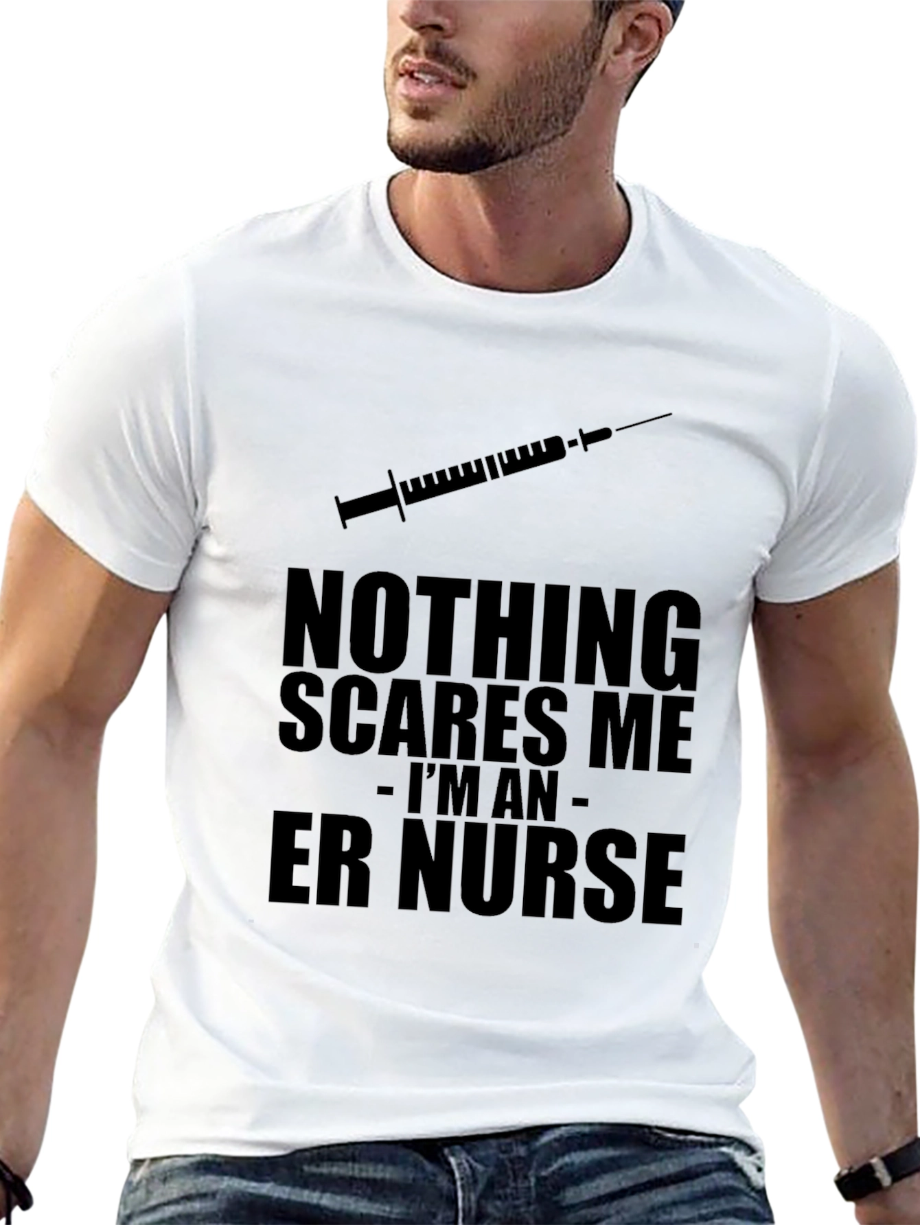 ER Nurse T-Shirt - Nothing Scares Me