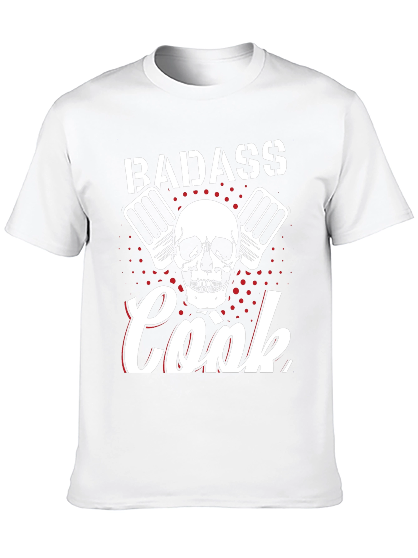 Badass Cook T-Shirt - Skull & Cleavers Graphic Tee