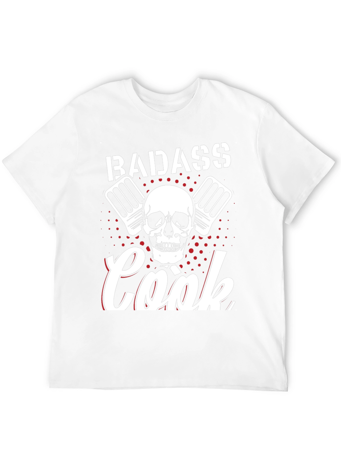 Badass Cook T-Shirt - Skull & Cleavers Graphic Tee