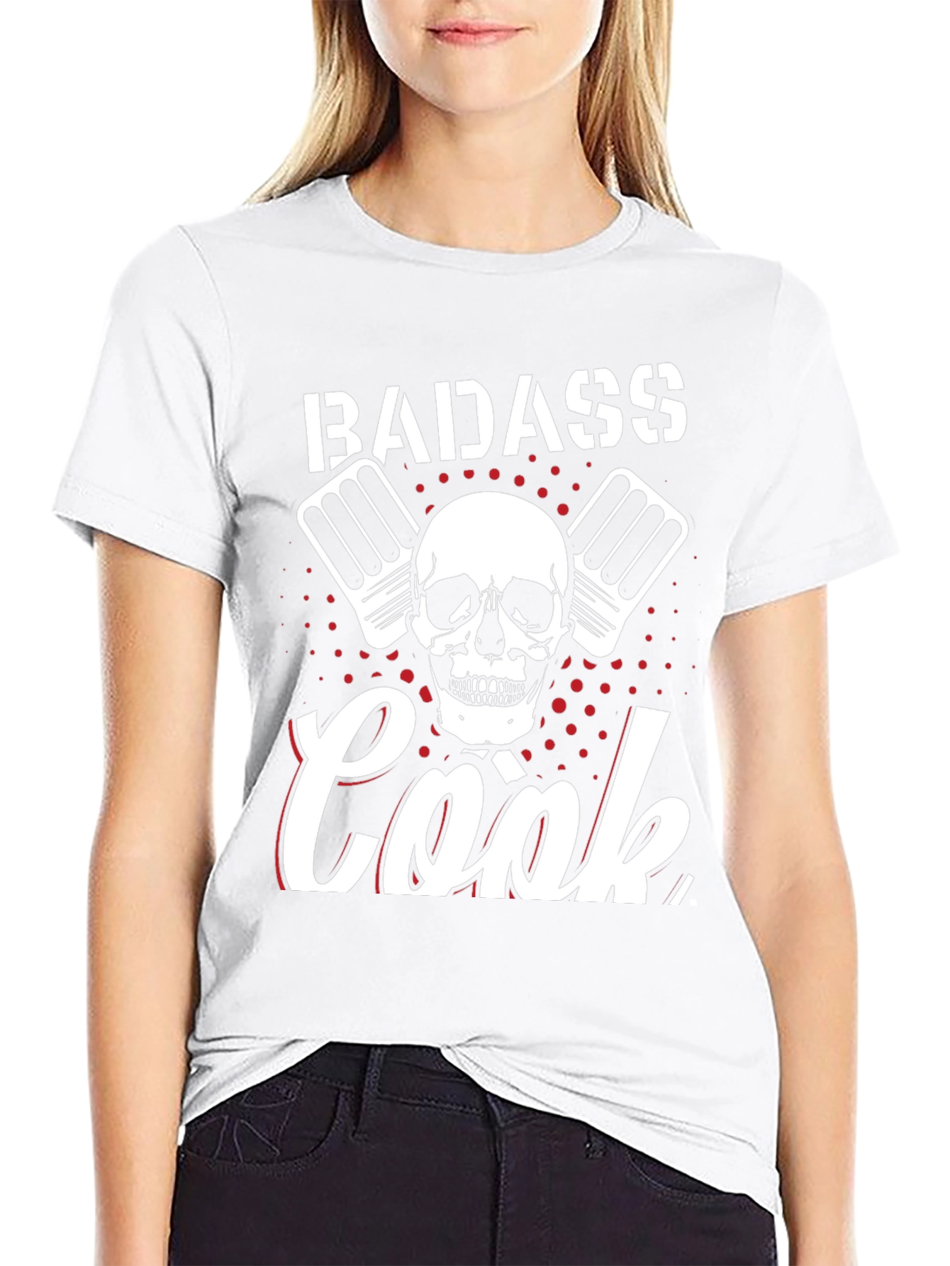 Badass Cook T-Shirt - Skull & Cleavers Graphic Tee