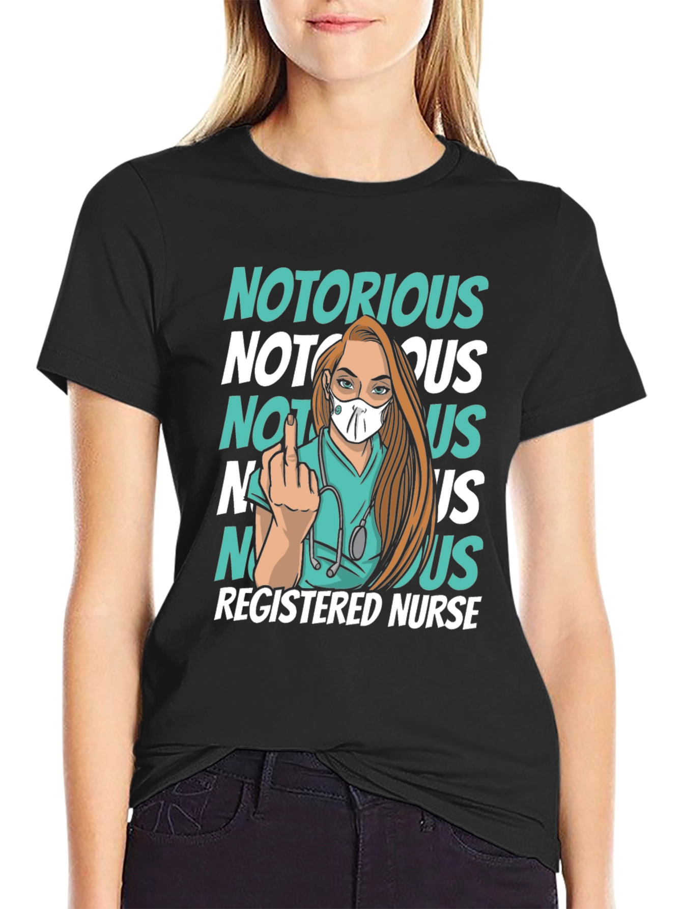 Notorious Registered Nurse Graphic Tee