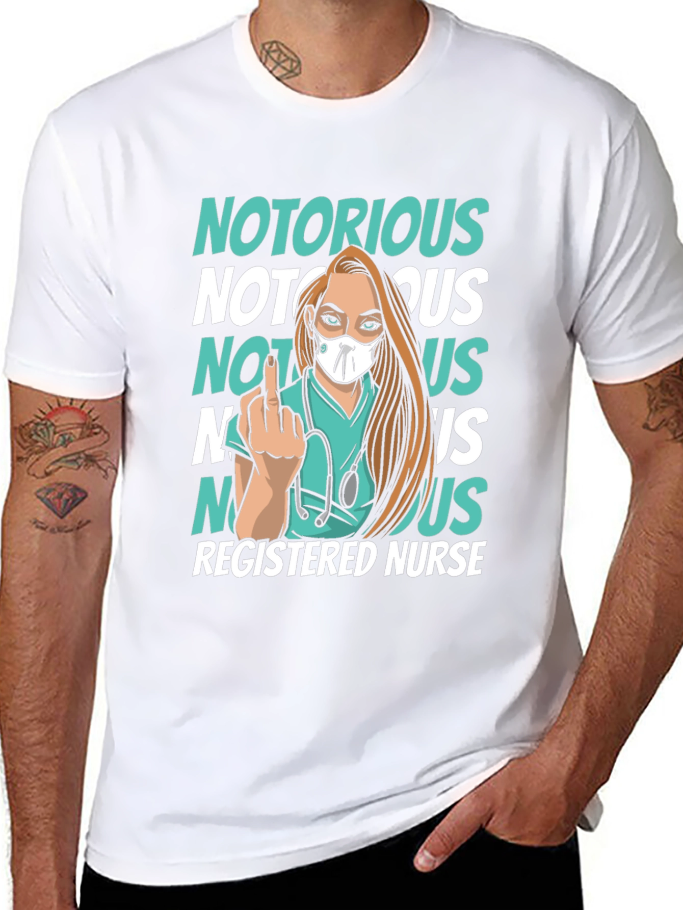 Notorious Registered Nurse Graphic Tee