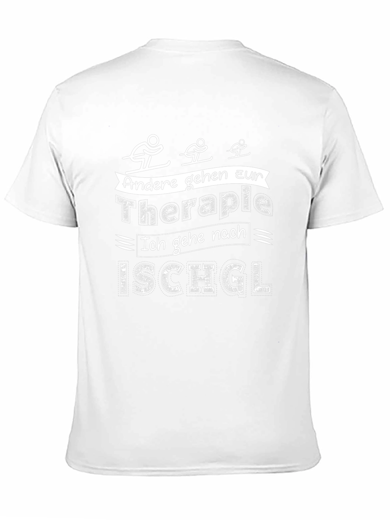 Ischgl Ski Therapy Graphic Tee - Black Cotton T-Shirt