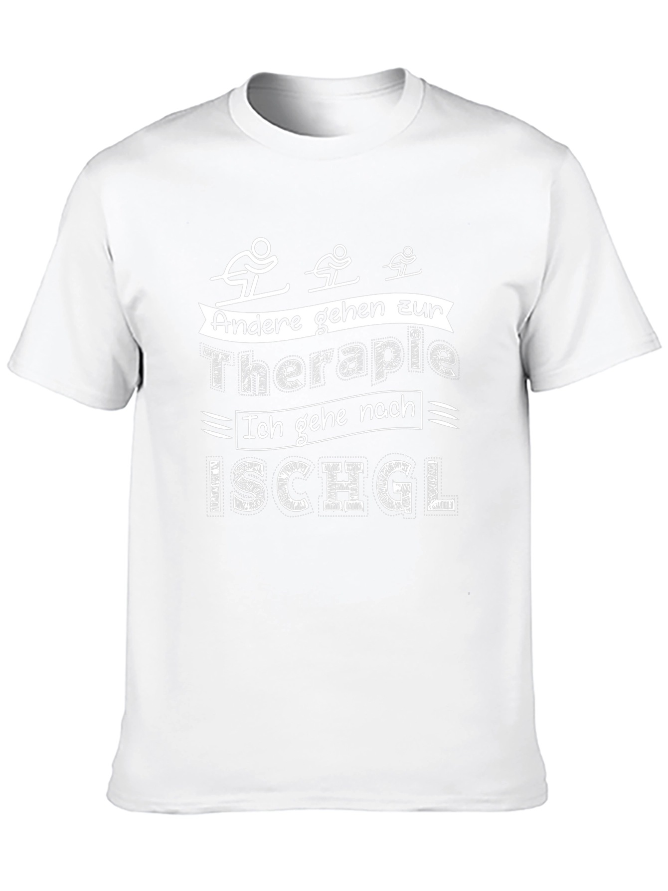 Ischgl Ski Therapy Graphic Tee - Black Cotton T-Shirt