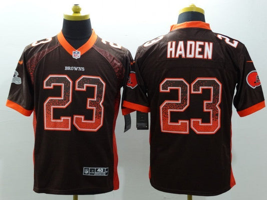 Men's Cleveland Browns Joe Haden #23 Brown Game Jerseys